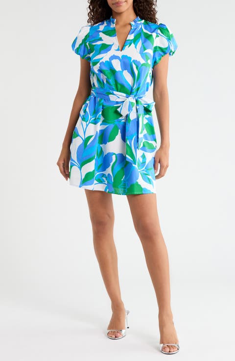 Pansie Floral Orela Shift Minidress