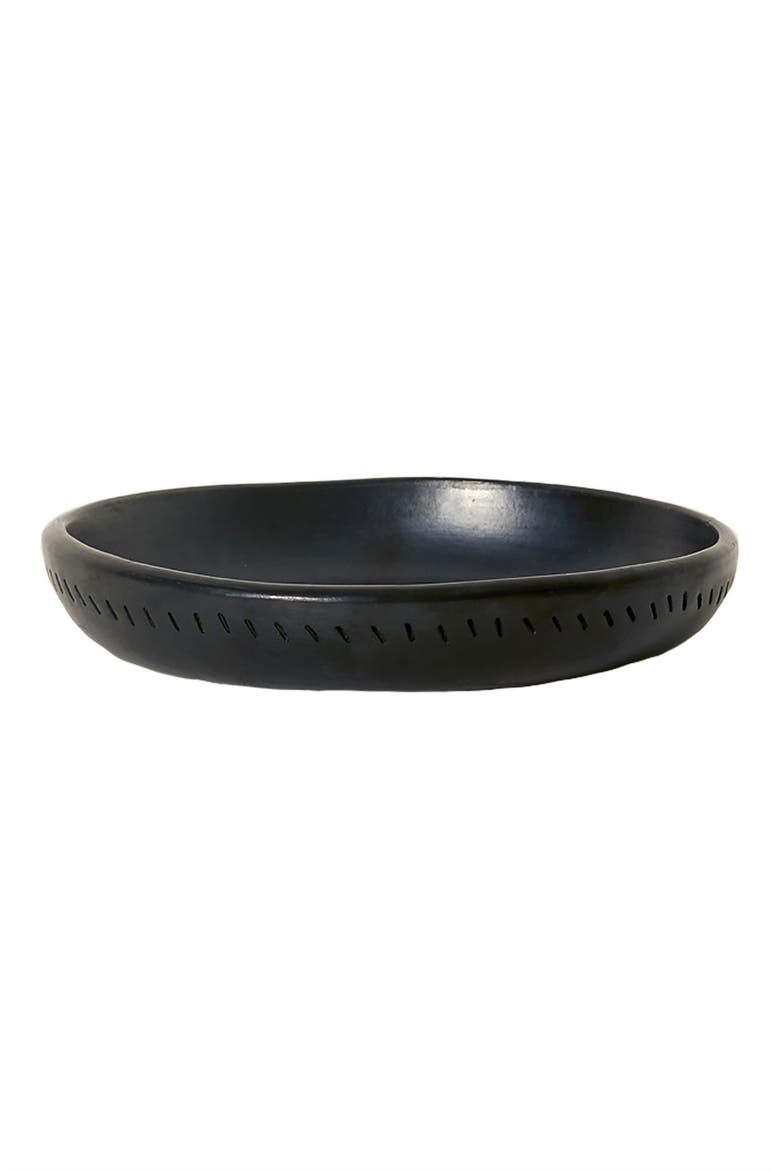 x Ames Barro Terra Cotta Dining Plate, Alternate, color, BLACK