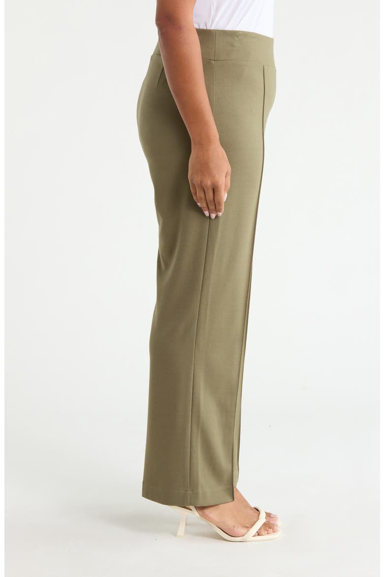 Pintuck Pull-On Straight Leg Ankle Pants, Alternate, color, JASPER GREEN