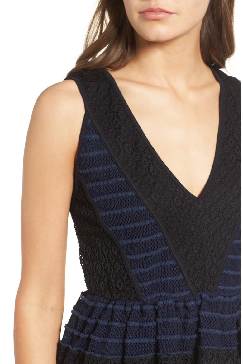Crochet Tank, Alternate, color, NAVY COMBO