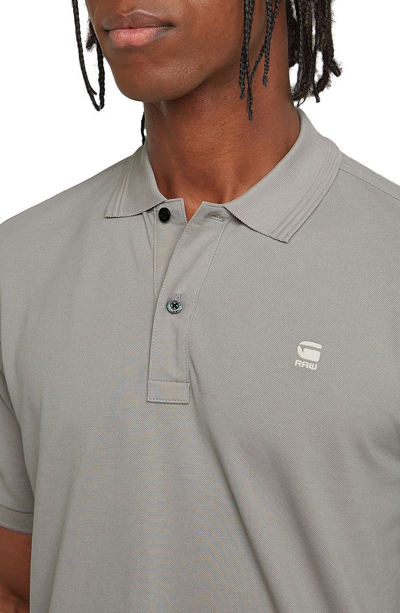 G-STAR Dunda Slim Fit Piqué Polo, Alternate, color, Grey Alloy