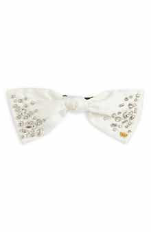 Lele Sadoughi Paloma Crystal Embellished Bow Barette