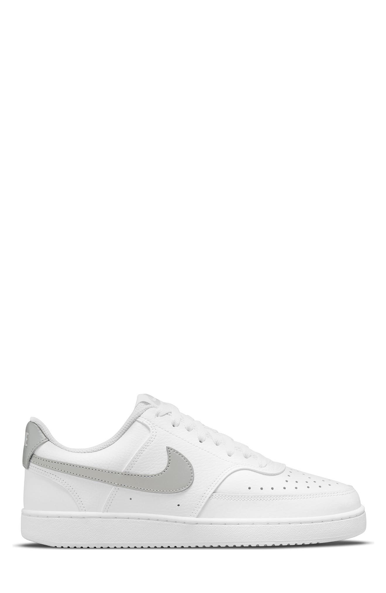 Nike Court Vision Low Sneaker, Alternate, color, 111 White/M Silv