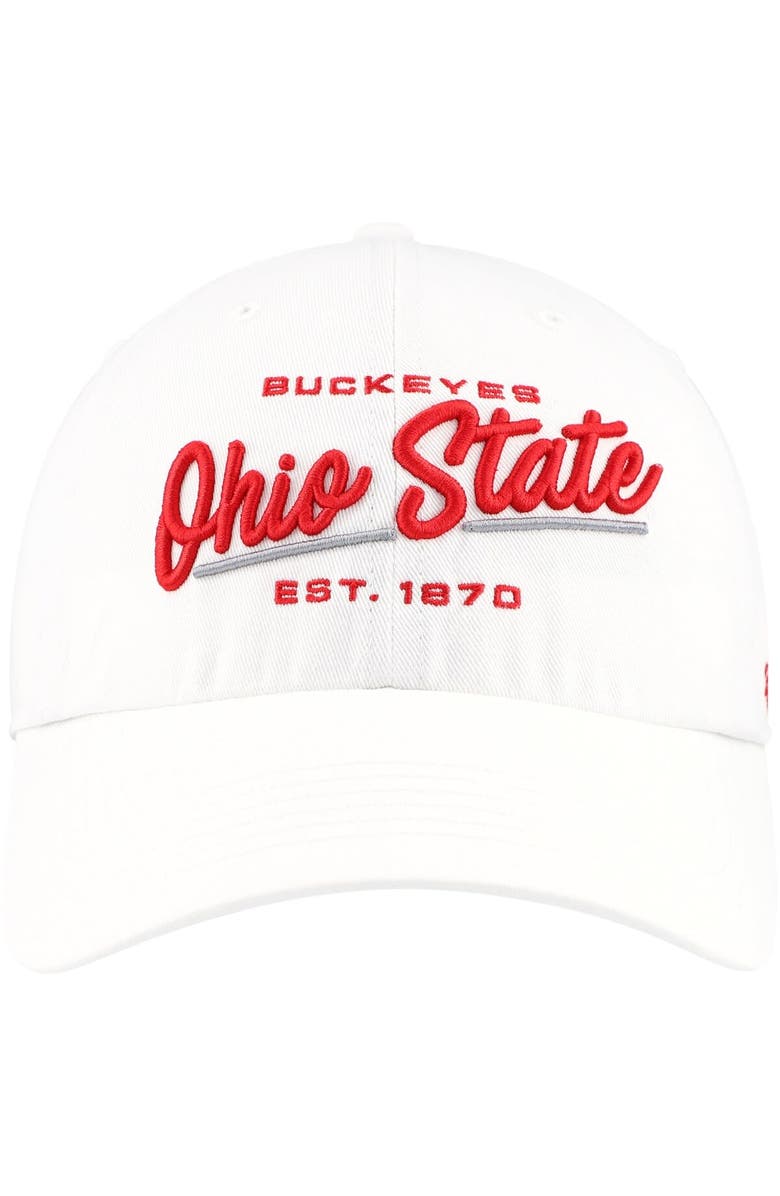 '47 Women's '47 White Ohio State Buckeyes Sidney Clean Up Adjustable Hat, Alternate, color, 