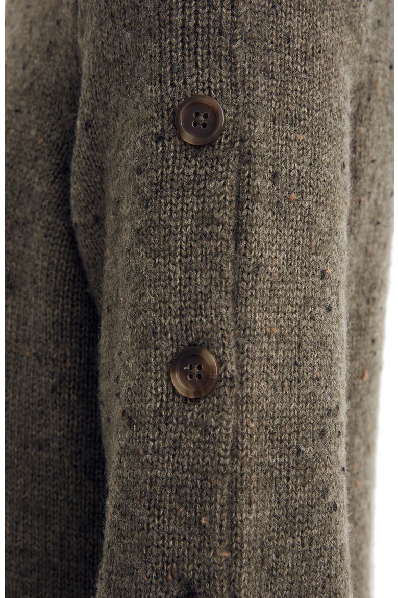 Donegal Button-Sleeve Sweater Dress, Alternate, color, DONEGAL FOREST