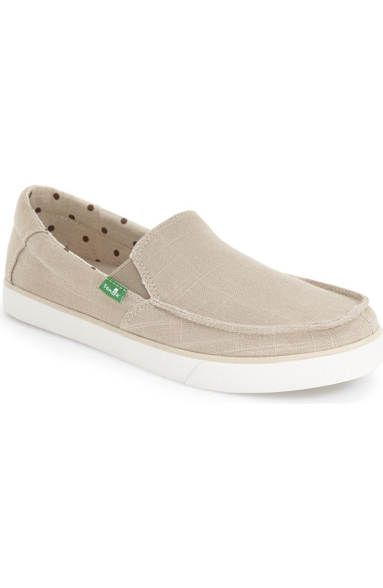 Sanuk 'Sideline' Linen Slip-On, Main, color,