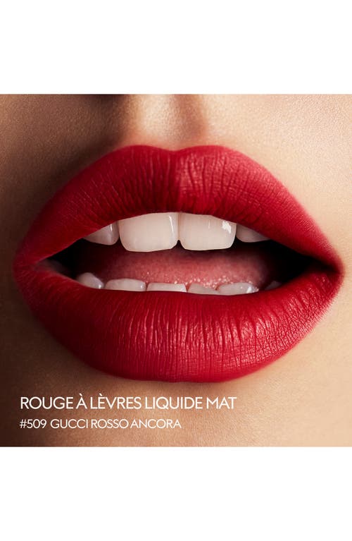 Gucci Rouge À Lèvres Liquid Matte Lipstick In Rosso Ancora