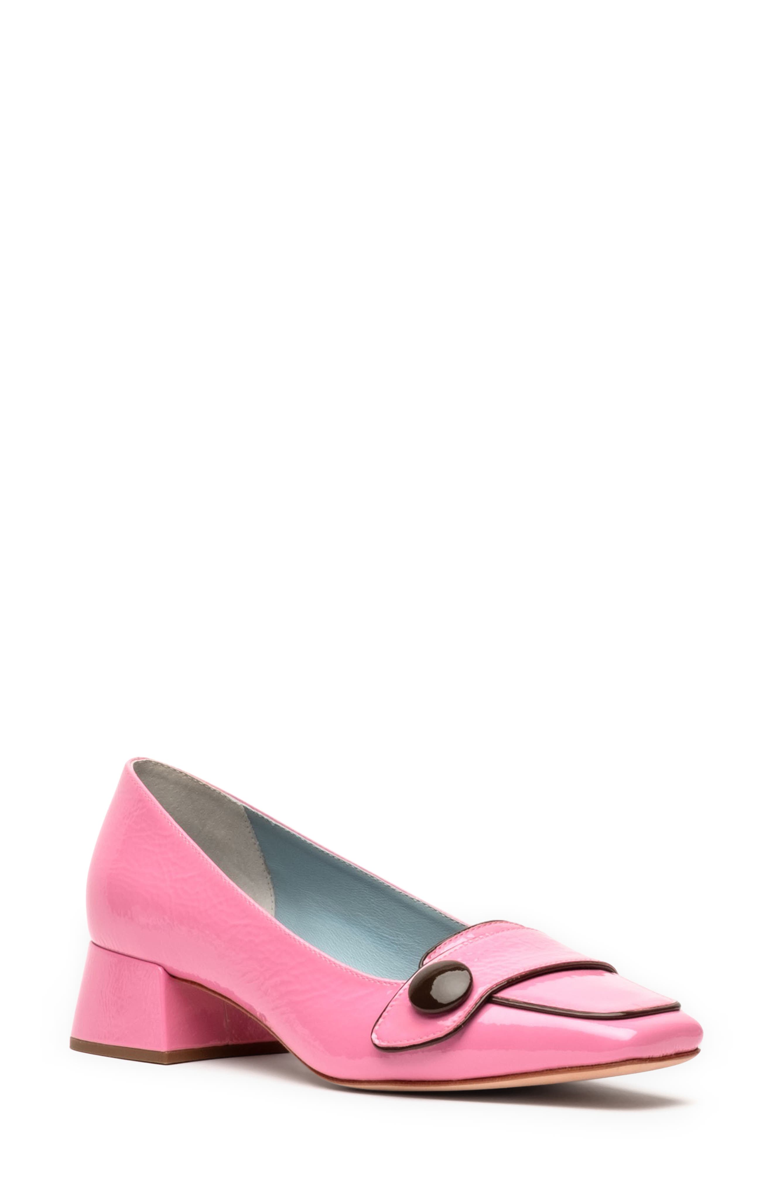 Frances Valentine Mackie Pump in Pink/Chocolate 