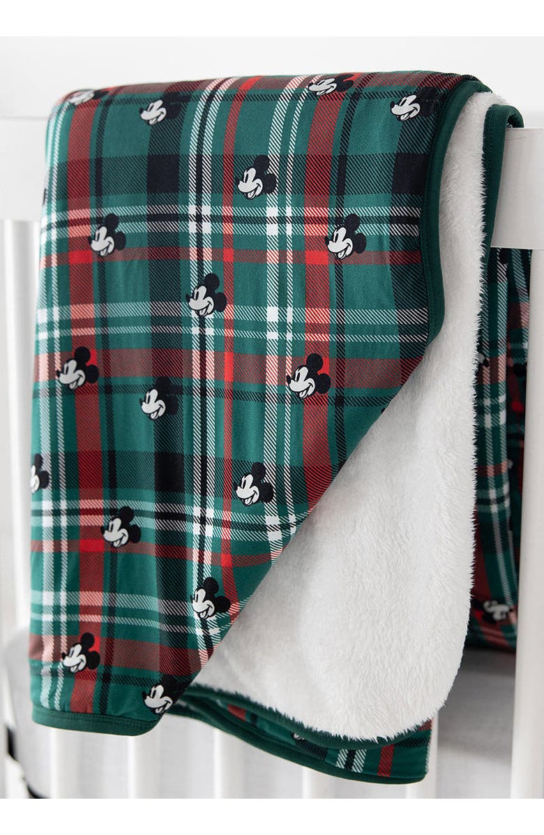 Charlie Lou Baby<sup>®</sup> Steamboat Willie Tartan Plush Blanket, Alternate, color,
