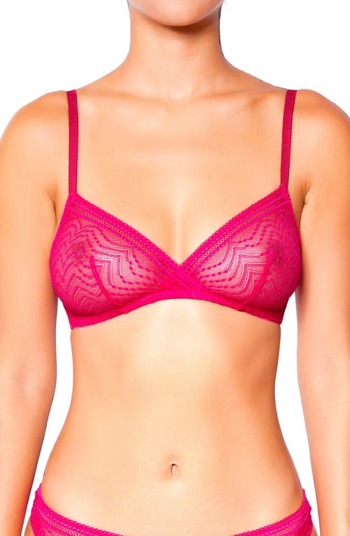 Huit Eclantante Lace Underwire Bra In Pink
