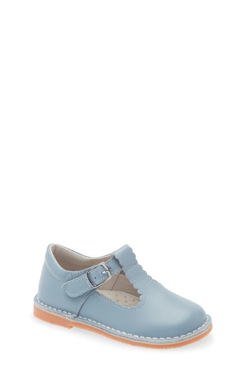 Kids' Selina Scallop T-Strap Flat