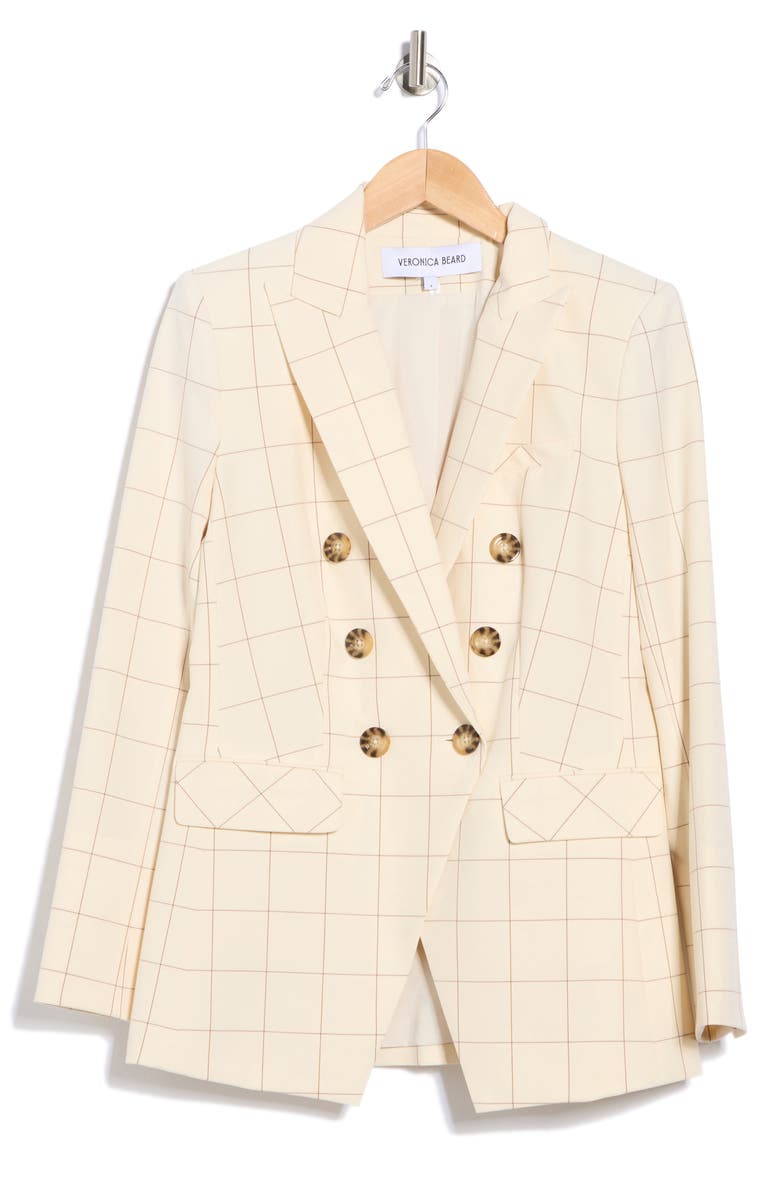 Veronica Beard Charleston Windowpane Dickey Jacket, Alternate, color,