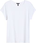 Eileen Fisher Rib Crewneck Organic Cotton T-Shirt