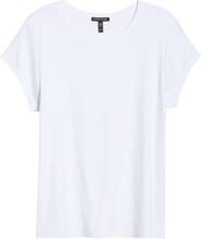 Eileen Fisher Rib Crewneck Organic Cotton T-Shirt