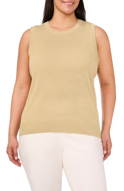 Halogenr Halogen(r) Crewneck Sleeveless Sweater In Soft Sage