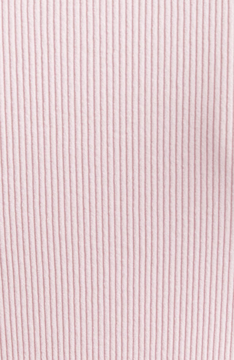 Alexander Wang Logo Jacquard Rib Mini Sweater Dress, Alternate, color, Light Pink