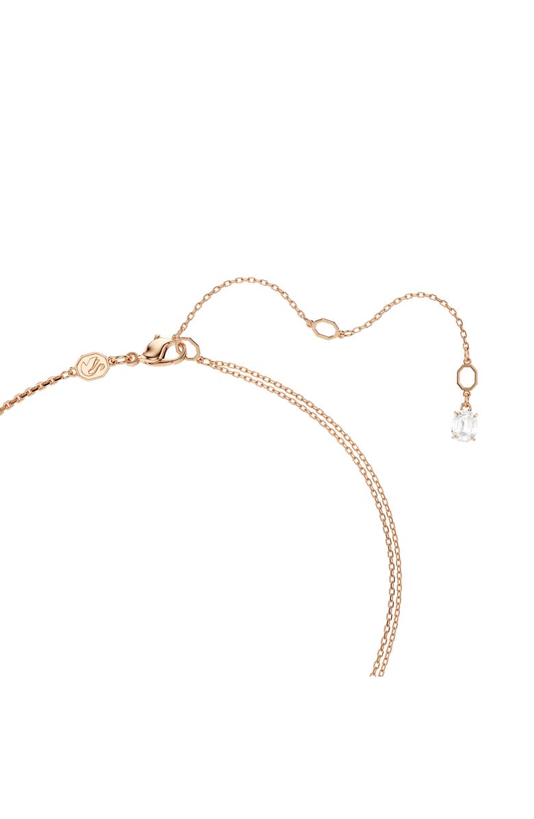 Swarovski Symbolica Horseshoe Pendant Necklace, Alternate, color, Rose Gold