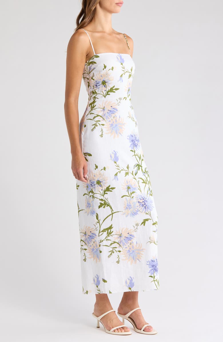 Reformation Frankie Print Linen Dress, Alternate, color, 