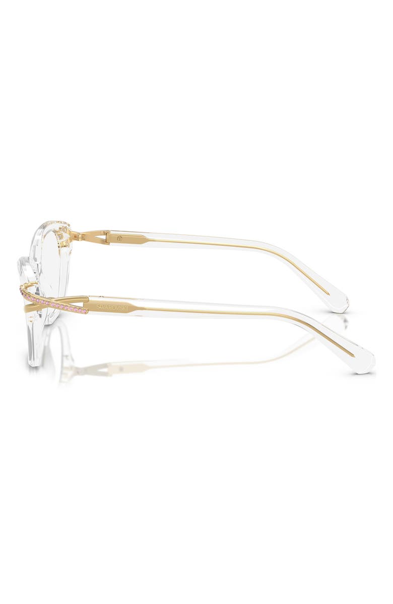 Swarovski 52mm Pillow Optical Glasses, Alternate, color, Crystal