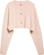 TOTEME Oversize Crop Wool Cardigan