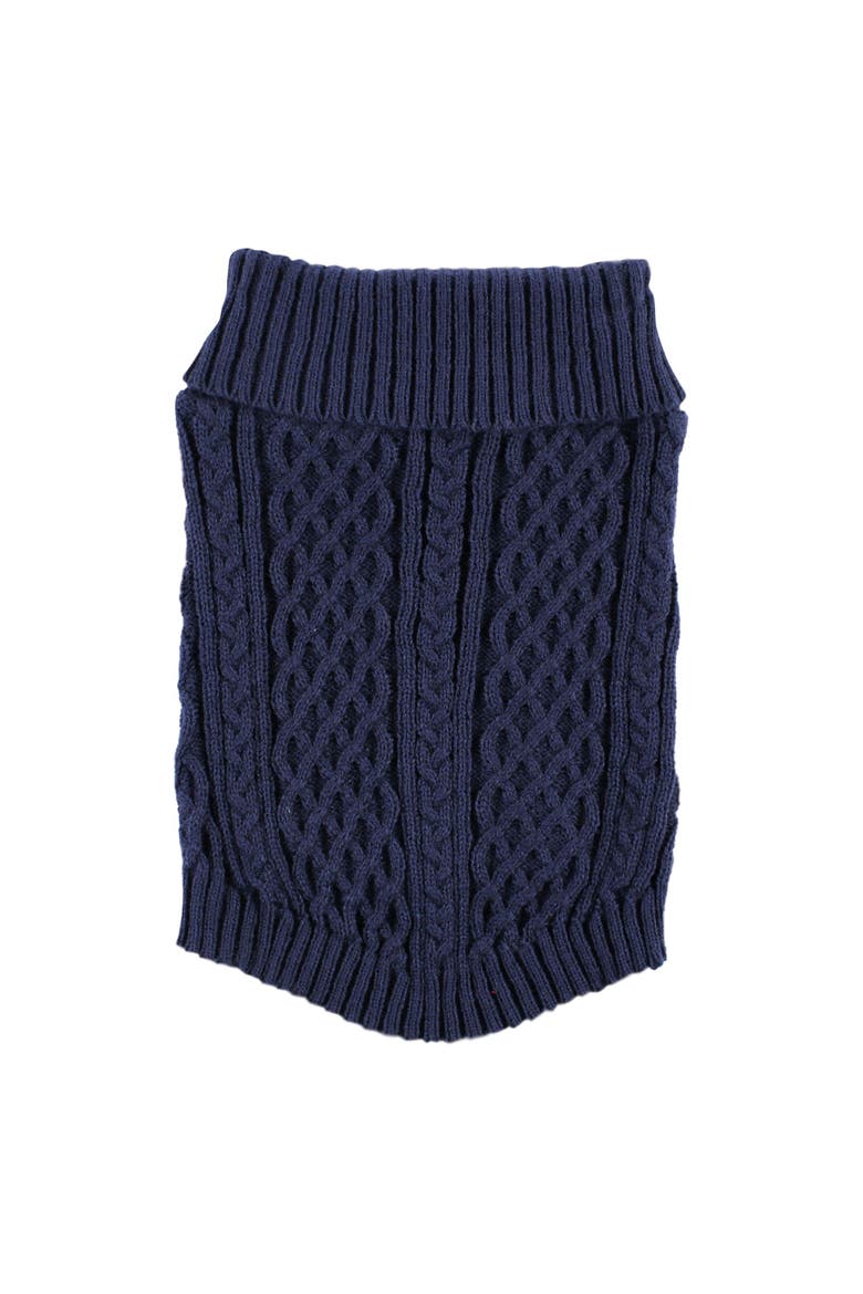 Pet Sweater, Alternate, color, Navy
