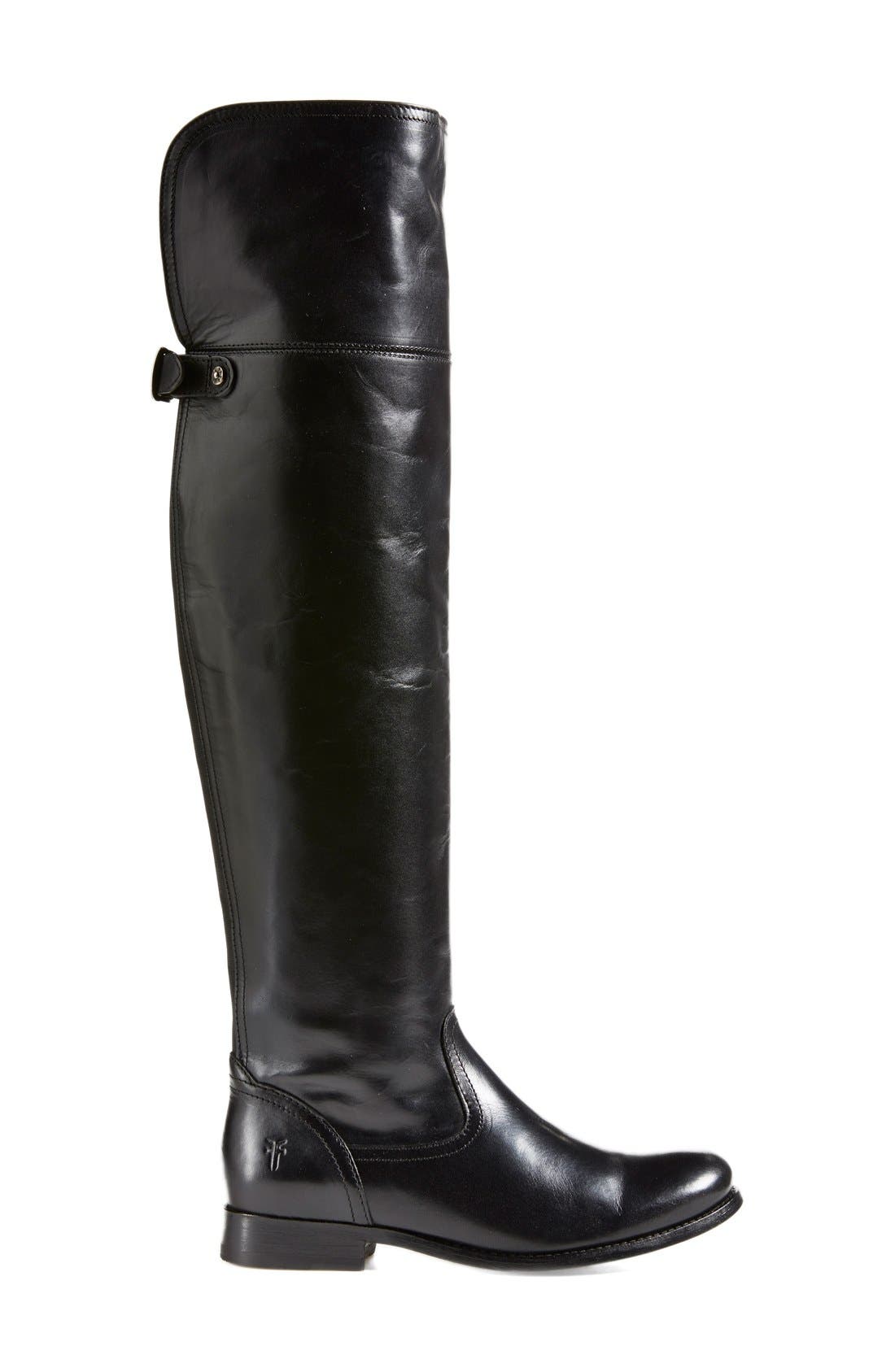 'Melissa' Over the Knee Boot, Alternate, color, BLACK