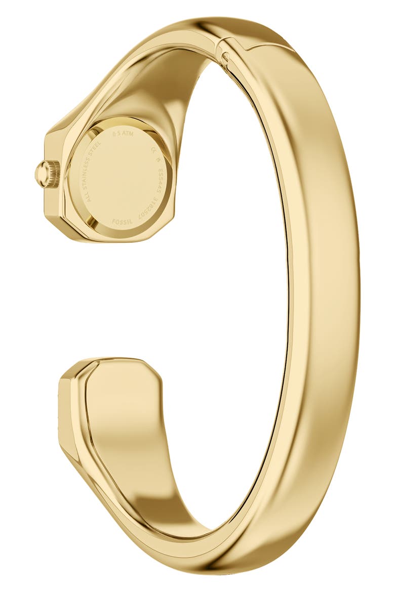 Harlow Black Onyx & Crystal Bangle Bracelet Watch, 16mm, Alternate, color, GOLD