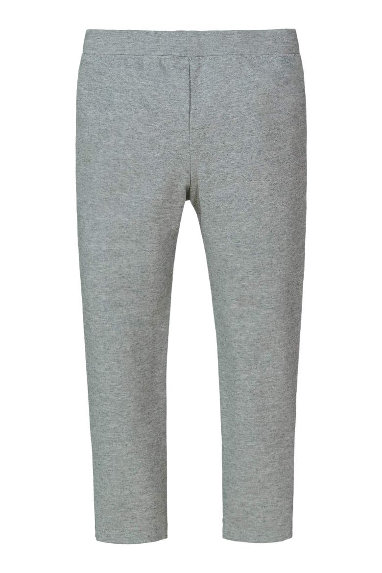 Baby Girls' Button Cuff Ponte Pant, Infant, Alternate, color, Heather Grey Button Cuff