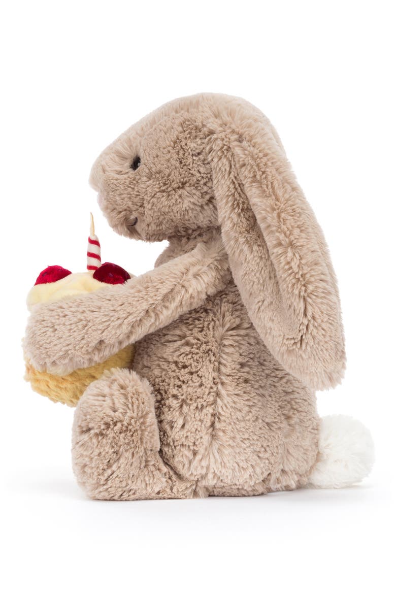 Bashful Bunny Birthday Stuffed Animal, Alternate, color, MULTI