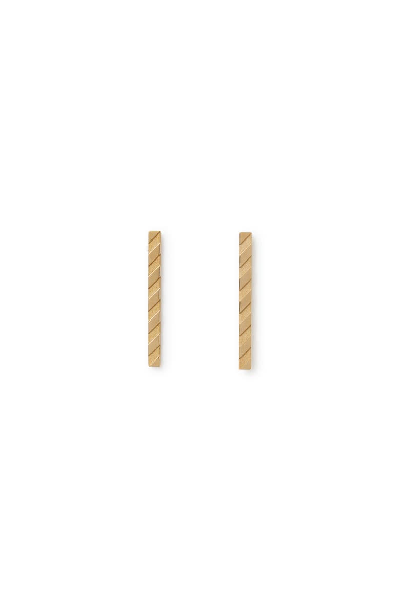 Women's Diag Earrings, Main, color, Gold