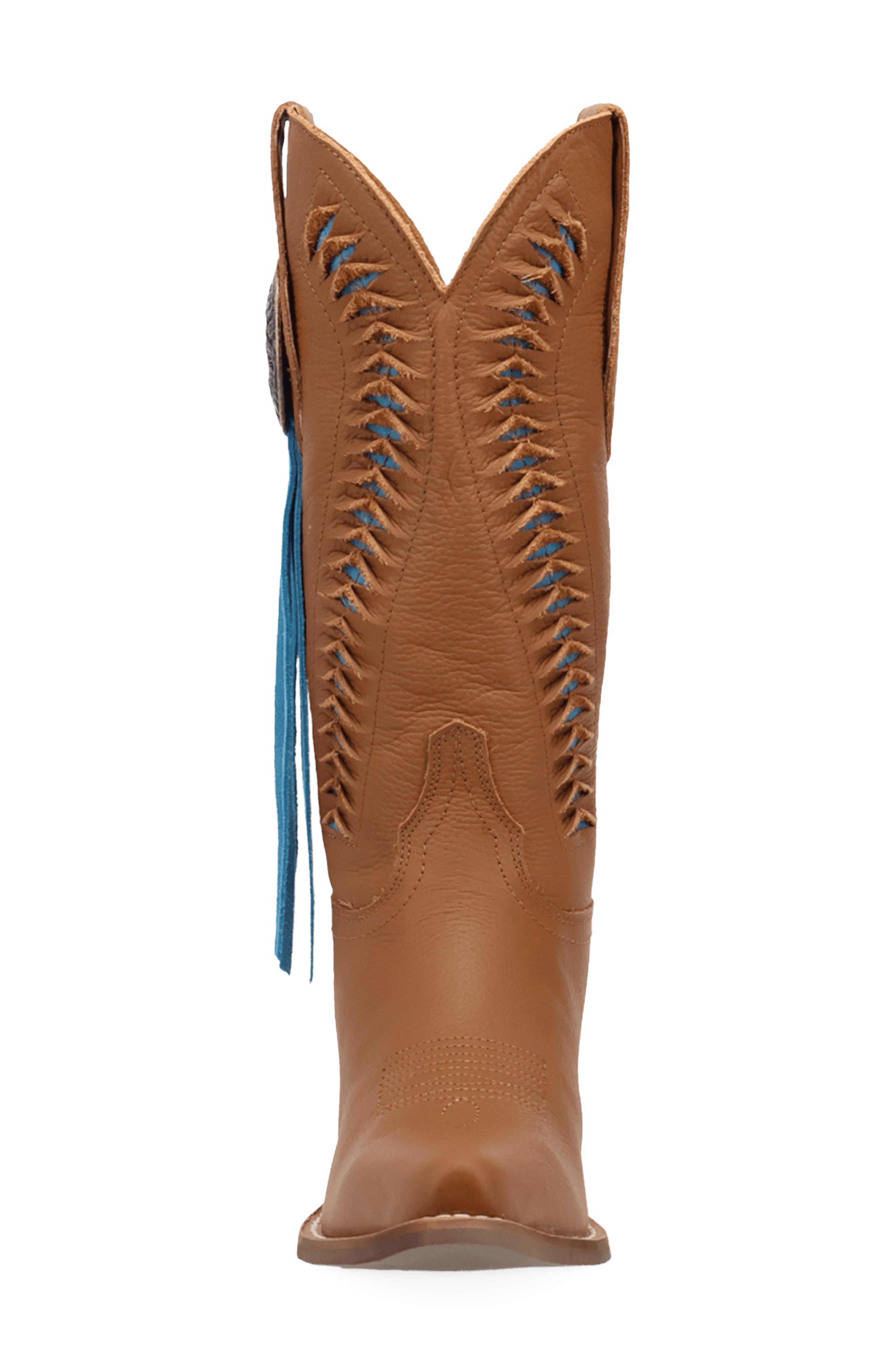 Marrakesh Leather Western Boot, Alternate, color, BROWN