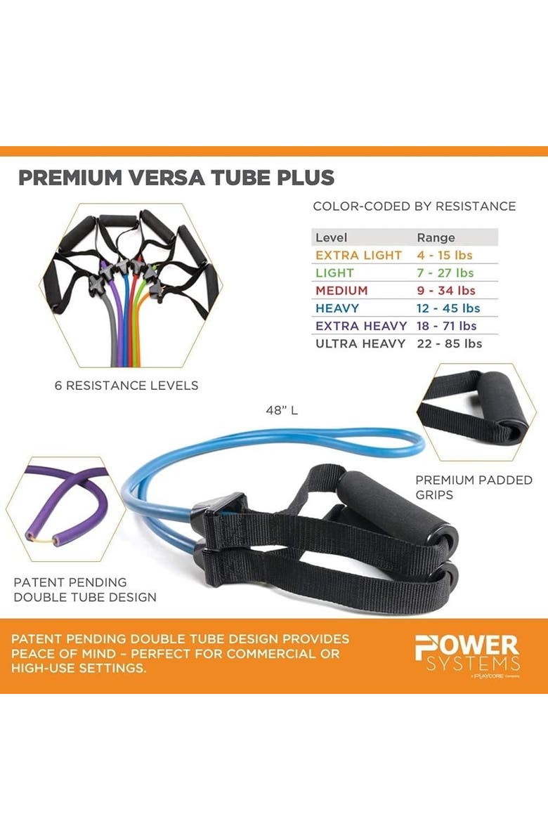 Power Systems 48 Versa-Tube Plus Resistance Tube, Double Tube Design, Alternate, color, White