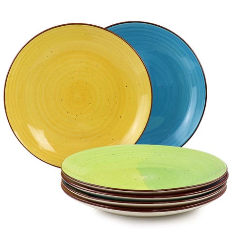 Sebastian 6 Piece Stoneware Dinner Plate Set