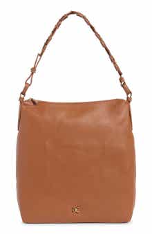 Sam Edelman Bay Chain Link Pebbled Leather Hobo Bag