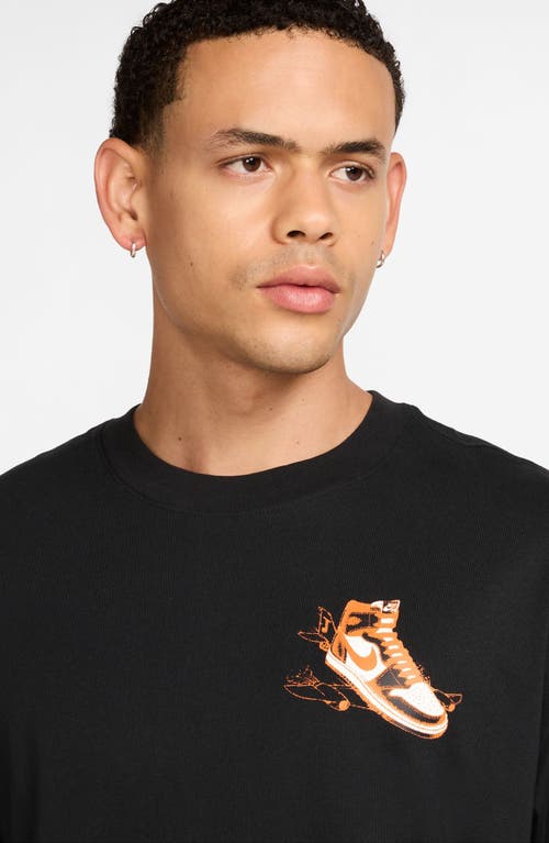 Jordan Air Has Landed Graphic T-shirt In Black