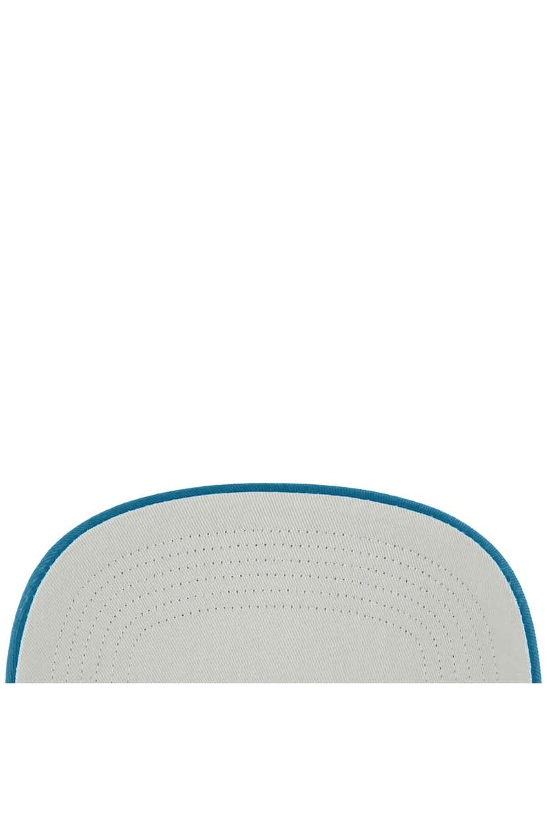 Men's '47 White/Teal Jacksonville Jaguars Roscoe Two-Toned Hitch Adjustable Hat, Alternate, color, White
