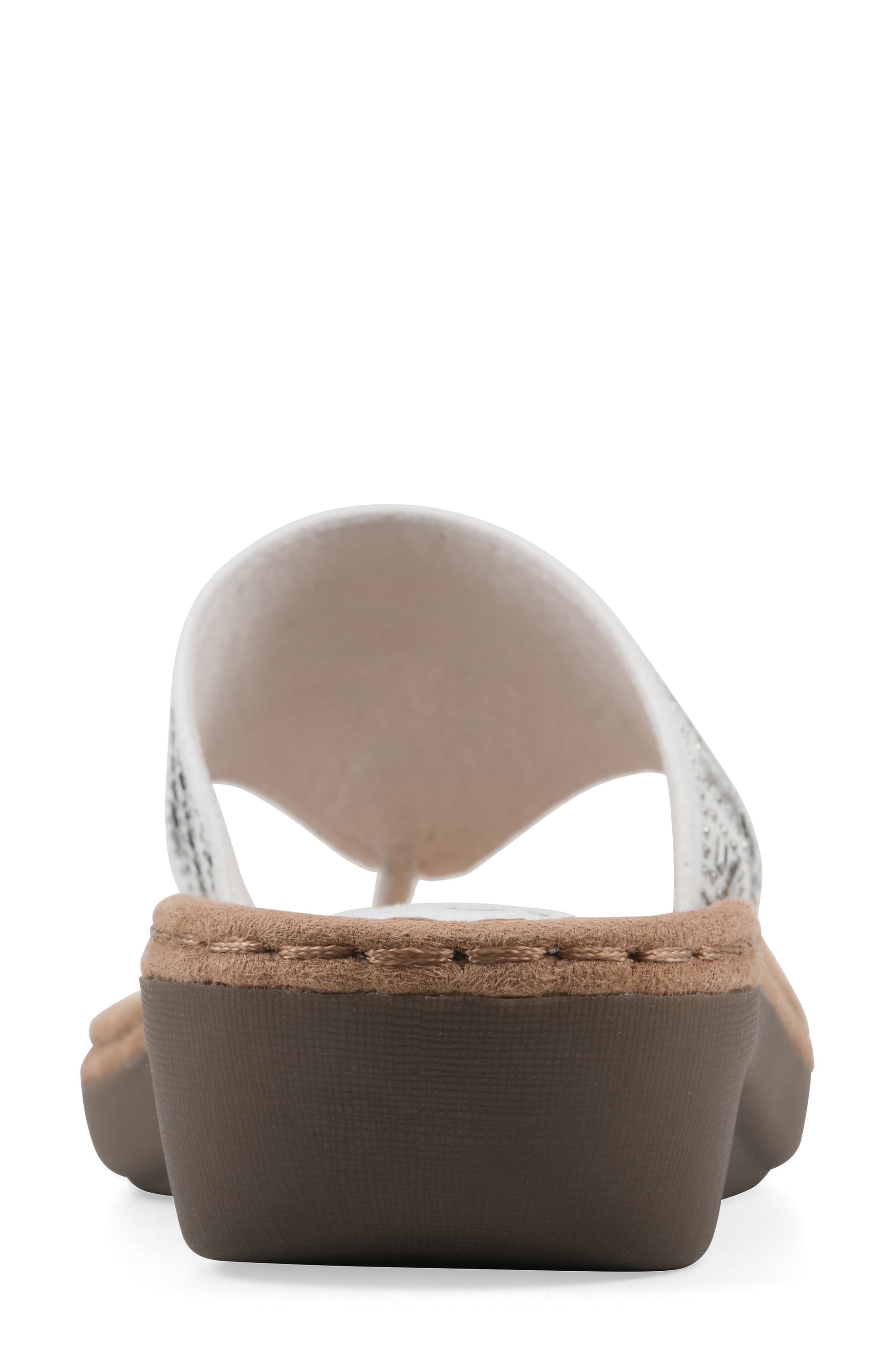 Cienna Thong Comfort Sandal, Alternate, color, WHITE/FABRIC