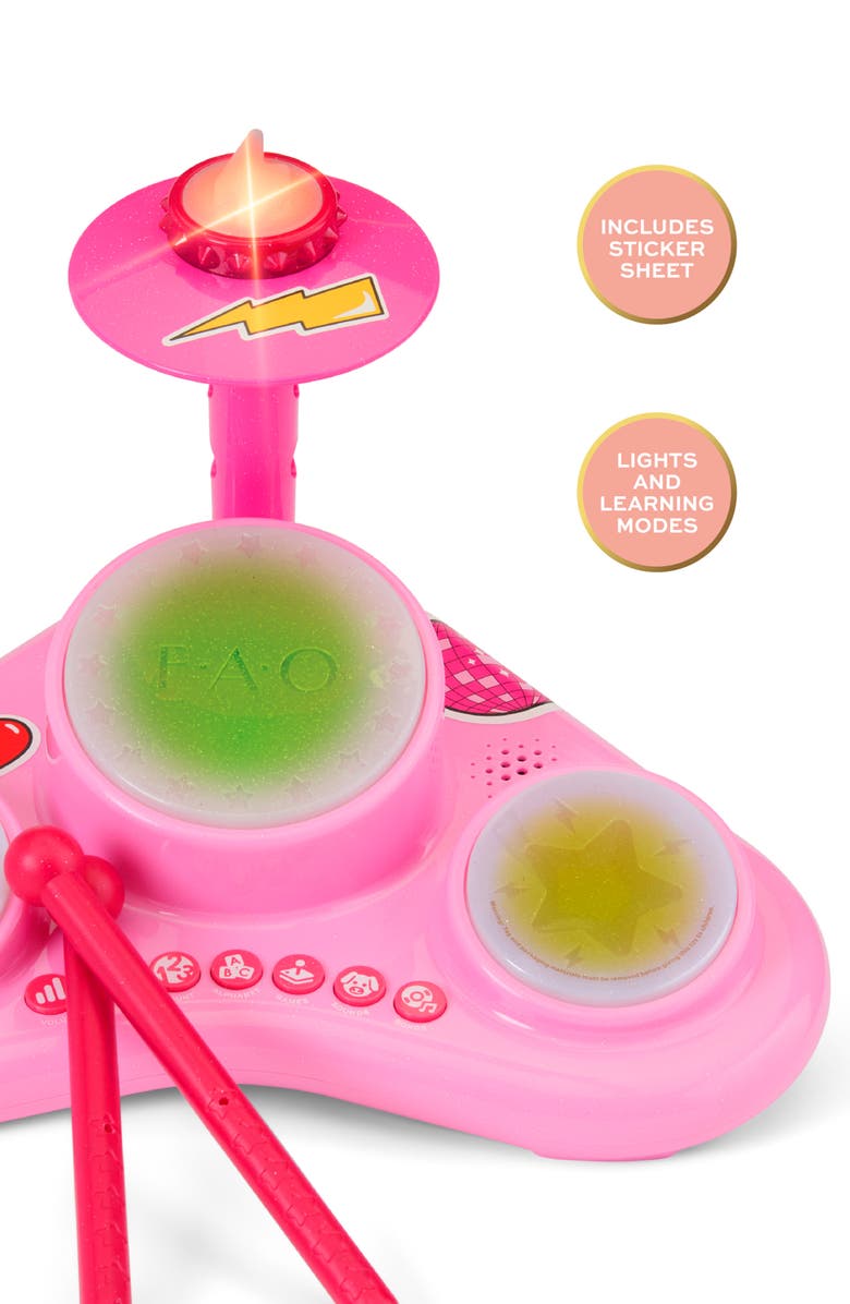 FAO Schwarz Preschool Electronic Drum Kit, Alternate, color, Light/ Pastel Pink