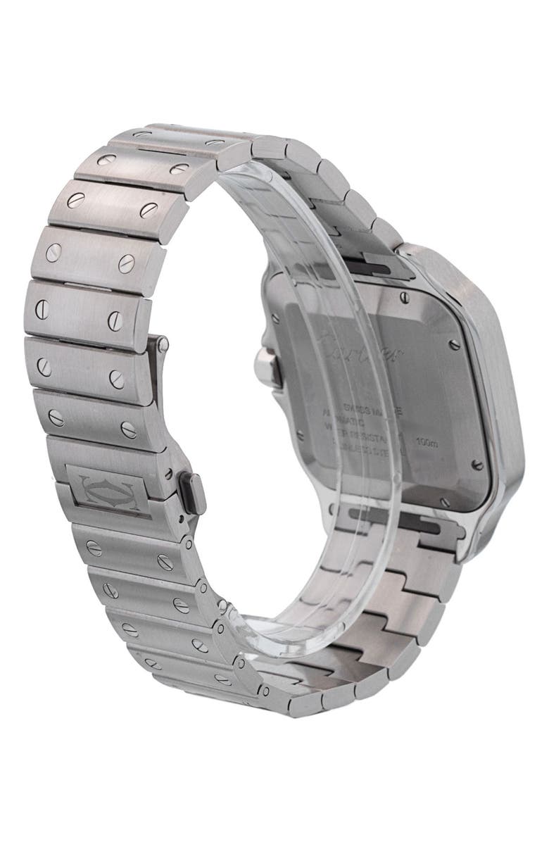 Watchfinder & Co. Cartier Preowned Santos de Cartier Automatic Bracelet Watch, 39.8mm, Alternate, color, 