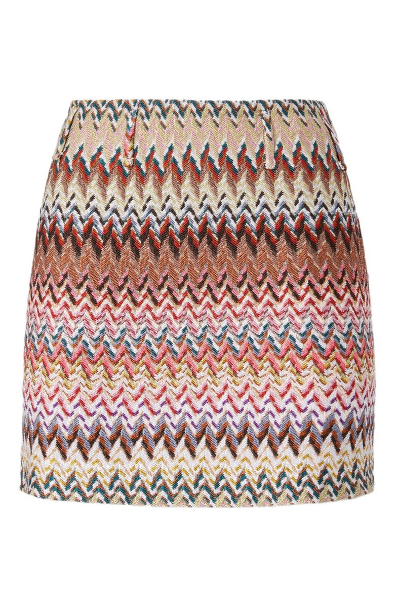 Missoni Mini Skirt With Zigzag Pattern, Alternate, color, Multicoloured