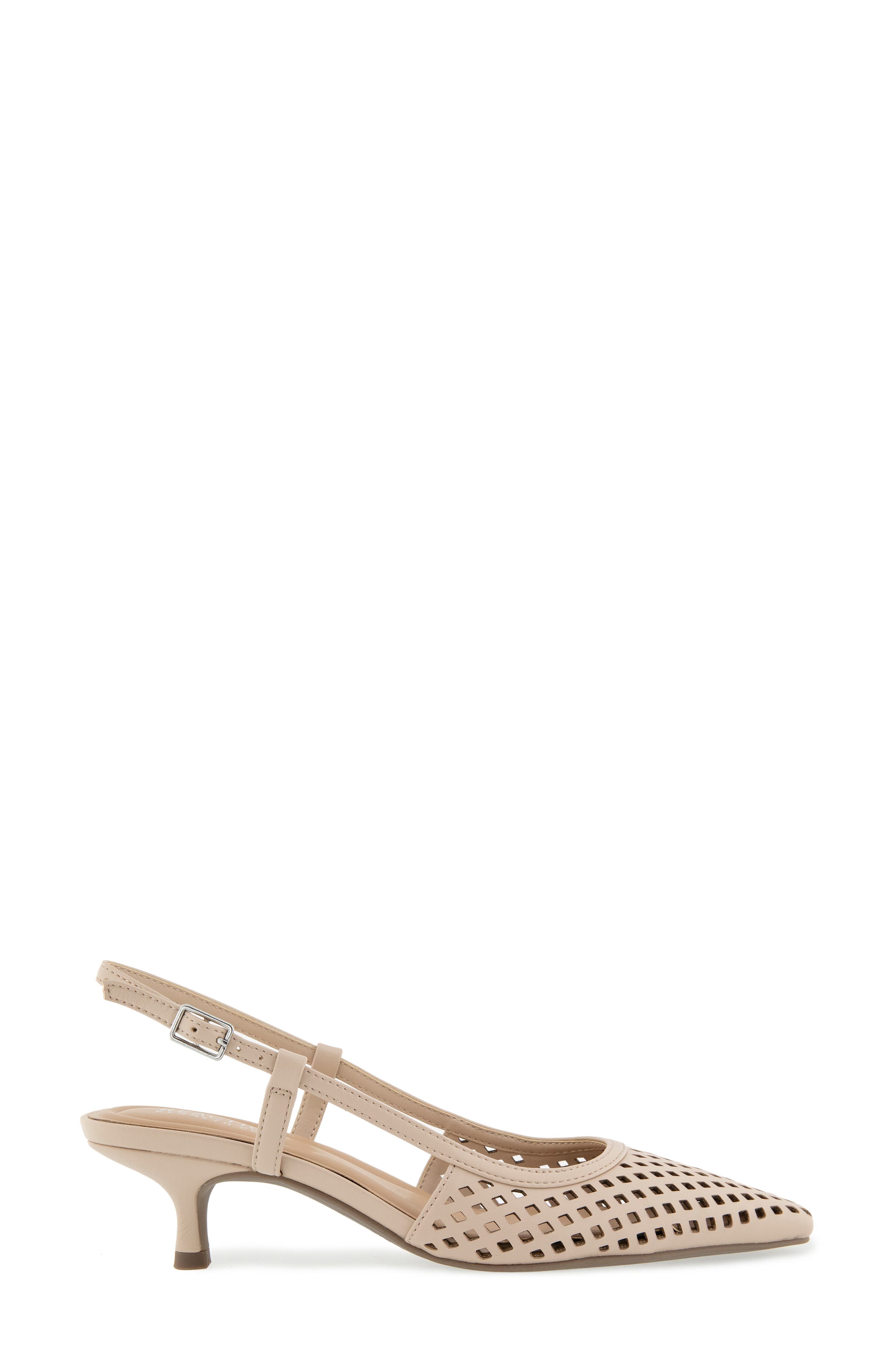 Maggie Perforated Slingback Pump, Alternate, color, SMOKE GREY