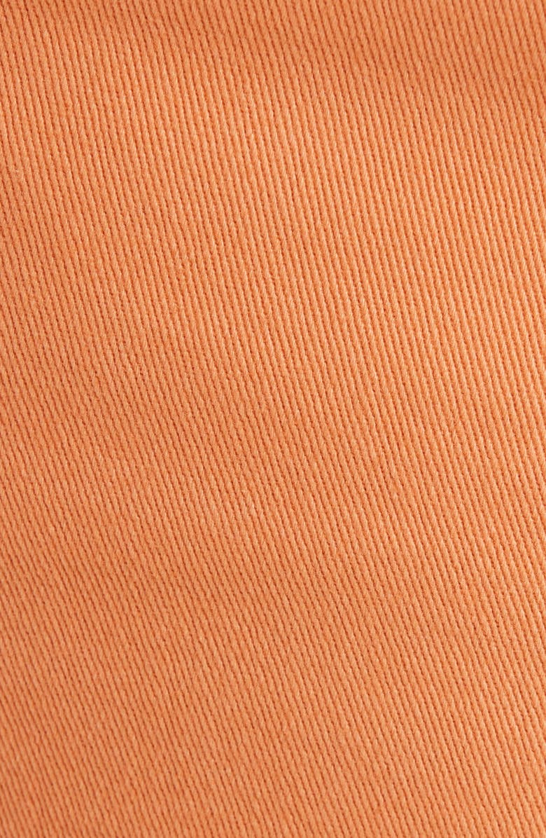 Wit & Wisdom Skyrise High Waist Dolphin Hem Denim Shorts, Alternate, color, Autumn Sunset