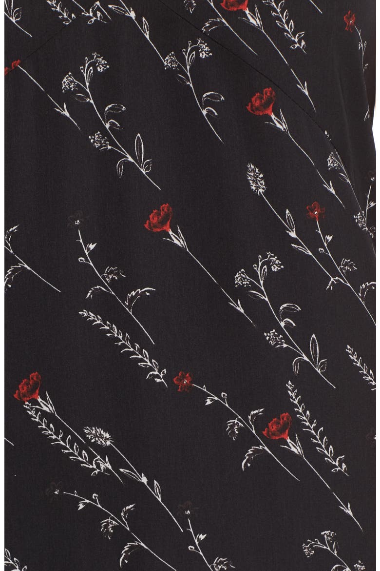 Raw Edge Slipdress, Alternate, color, BLACK DIAGONAL FLORAL