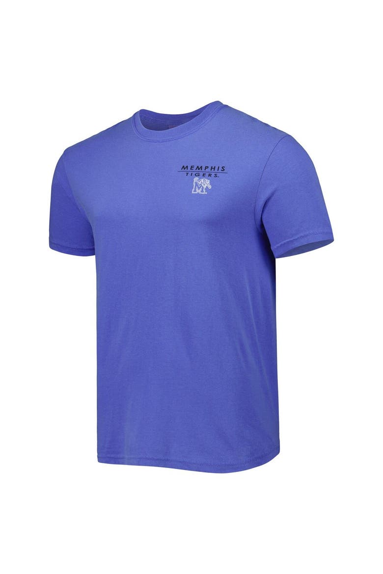 Men's Blue Memphis Tigers Landscape Shield T-Shirt, Alternate, color, Blue