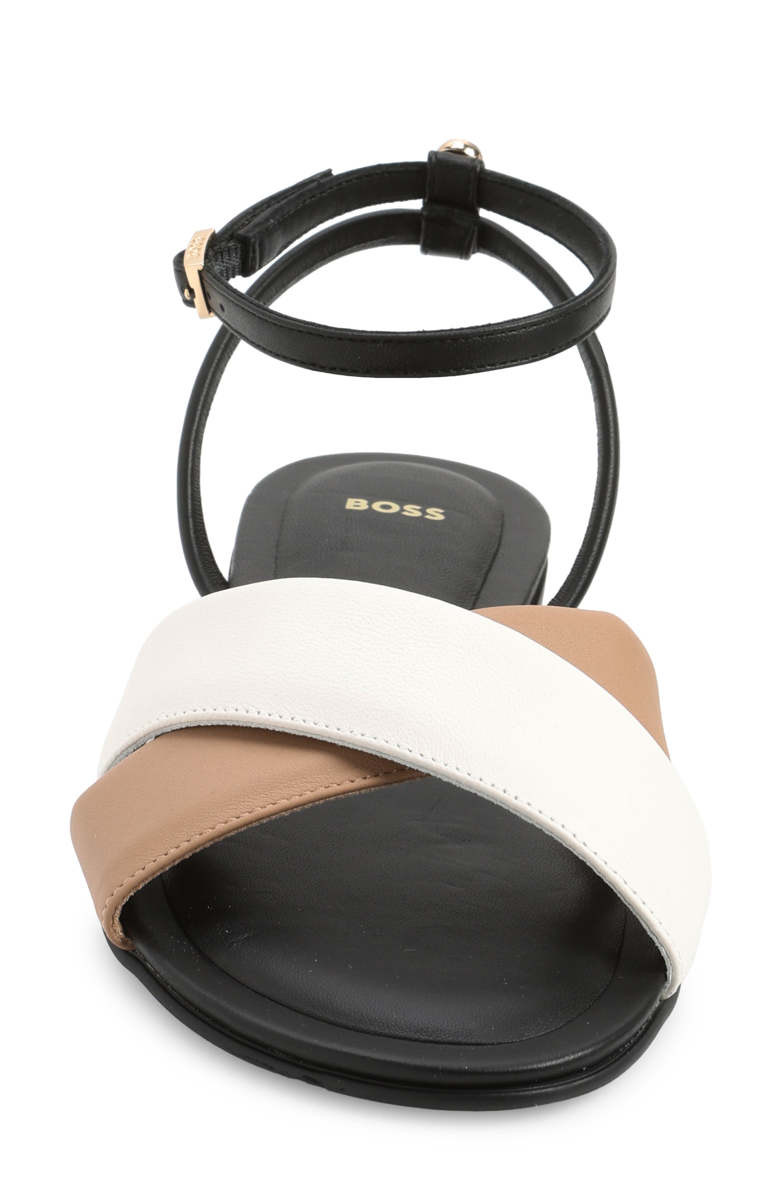 BOSS Millie Ankle Strap Sandal, Alternate, color, Black