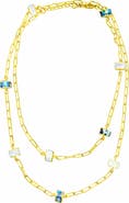 LA MENO Adriatic Aura Layered Necklace