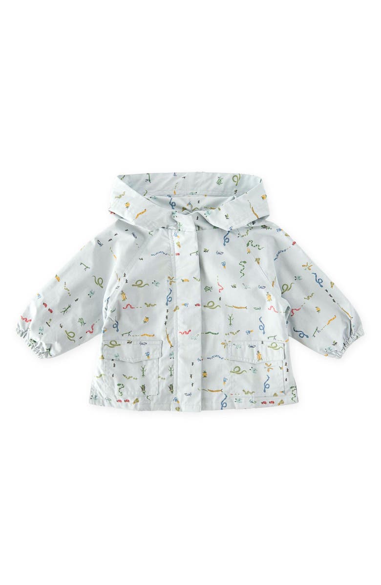 Pehr Kids' Park Hooded Jacket, Main, color, Crawling Critters Blue