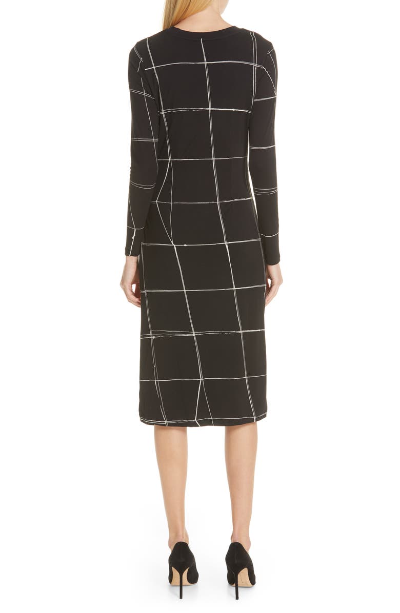 BOSS Esetta Windowpane Sheath Dress, Alternate, color, 