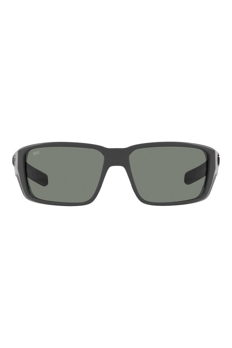 60mm Wraparound Sunglasses, Main, color, GREY