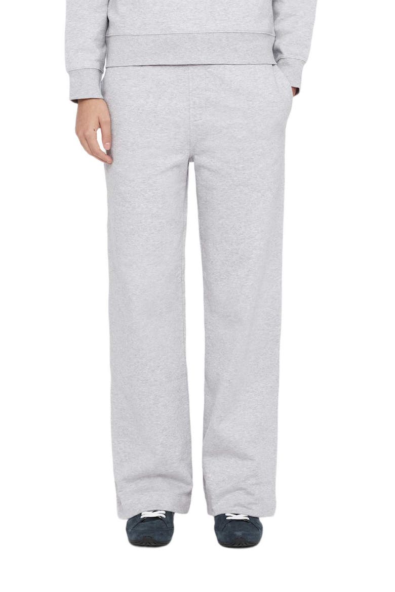 Lily Wide Leg Sweatpants, Main, color, GREY MARL